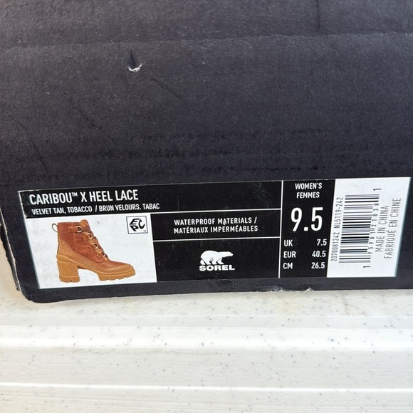 SOREL
CARIBOU HEEL LACE VELVET TAN Sz 9.5 - Picture 9 of 10